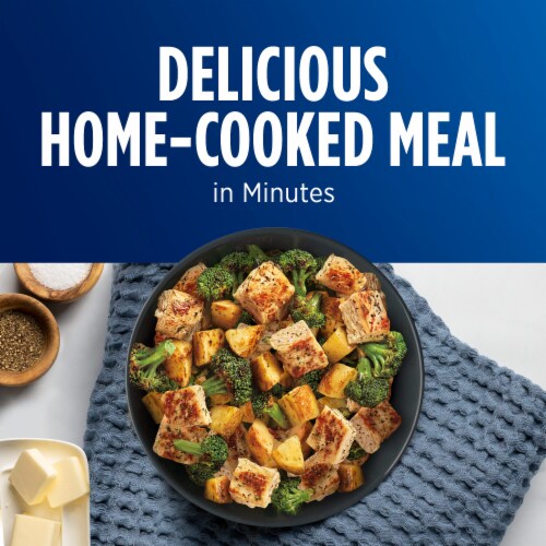 Birds Eye Sheet Pan Meals Chicken With Rosemary Brown Butter Potatoes Frozen Meal Perspective: top