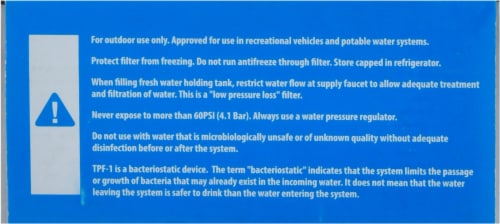 Camco TastePURE High Flow RV Water Filters Perspective: top