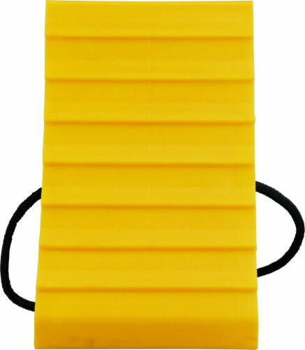 Camco Wheel Chock With Rope - Yellow Perspective: top