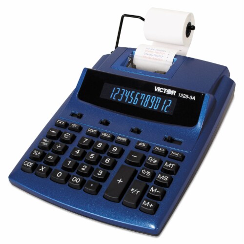 Victor Desktop Calculator,Ink Roller,12 Digits  1225-3A Perspective: top
