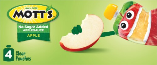 Mott's® Unsweetened Applesauce Pouches Perspective: top