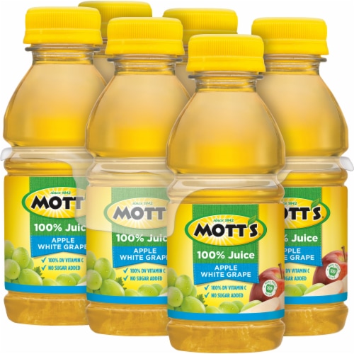 Mott's 100% Apple White Grape Juice Perspective: top