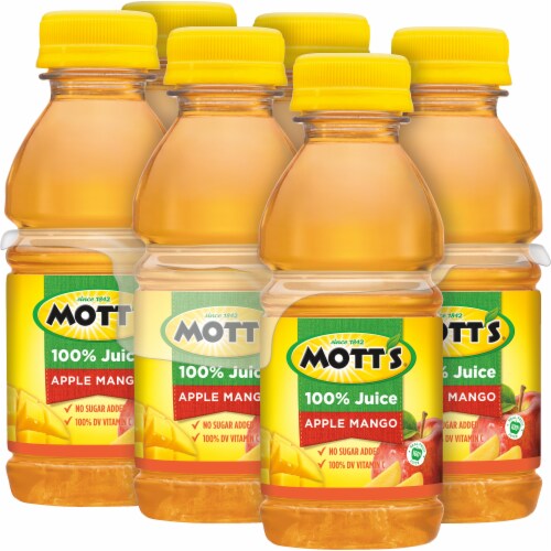 Mott's® 100% Juice Apple Mango Juice Bottles Perspective: top