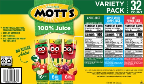 Mott’s Apple Juice Variety Pack Perspective: top