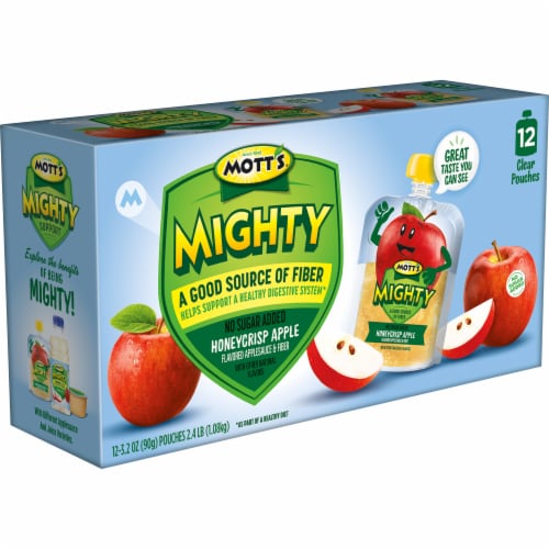 Mott's® Mighty Honeycrisp Applesauce Pouches Perspective: top