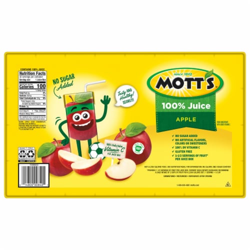 Mott's® 100% Apple Juice Boxes Perspective: top
