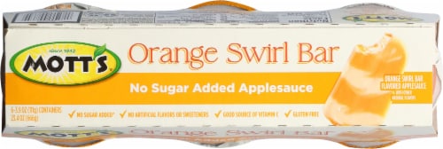 Mott's® Orange Swirl Bar Applesauce Perspective: top