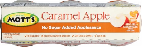 Mott's® Caramel Apple No Sugar Added Applesauce Perspective: top