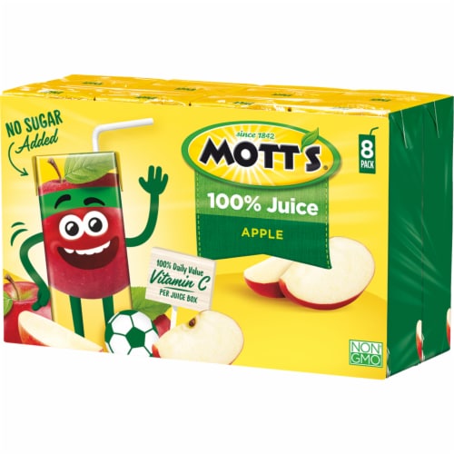 Mott's 100% Original Apple Juice Boxes Perspective: top