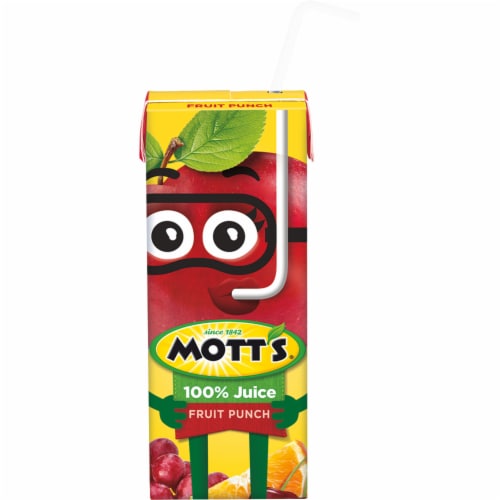 Mott’s® Fruit Punch 100% Juice Boxes Perspective: top