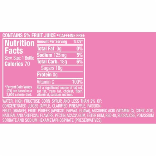 Hawaiian Punch Lemon Berry Squeeze Juice Perspective: top