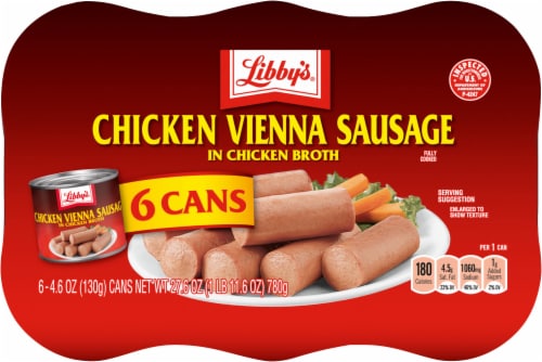 Libby's® Chicken Vienna Sausage In Chicken Broth Canned Sausage Perspective: top