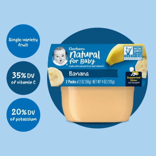 Gerber 1st Foods Baby Food Banana Puree Clean Label Project Perspective: top