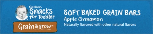 Gerber® Grain & Grow™ Apple Cinnamon Soft Baked Grain Bars Snack Perspective: top