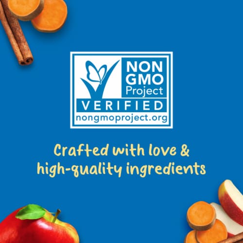 Gerber® Natural Apple Sweet Potato with Cinnamon Toddler Pouch Perspective: top