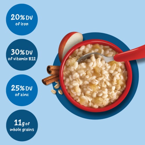 Gerber® Oatmeal & Barley Apple Cinnamon Toddler Cereal Perspective: top