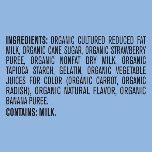 Gerber 2nd Foods Organic for Baby Yogurt Melts Banana Strawberry 1 oz Bag Perspective: top