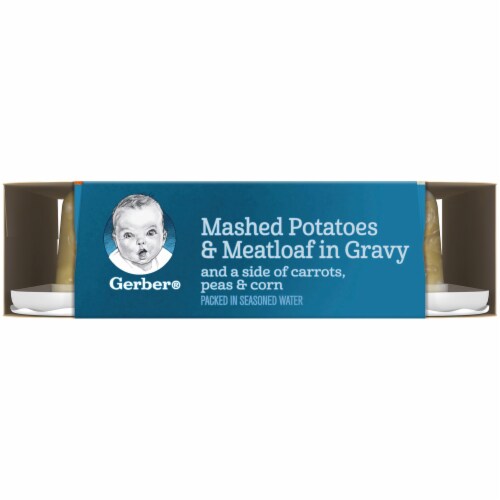 Gerber® Mashed Potatoes & Meatloaf in Gravy Toddler Meal Perspective: top