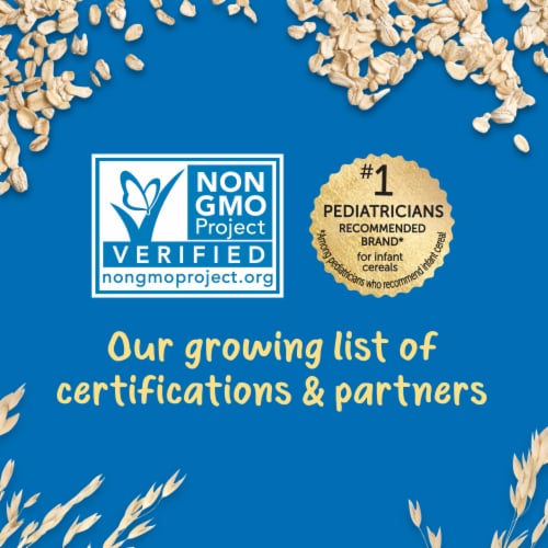 Gerber 1st Foods Baby Cereal Grain & Grow Oatmeal Clean Label Project Perspective: top