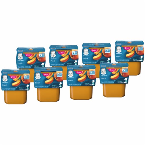 Gerber 2nd Foods Peach Baby Food Perspective: top