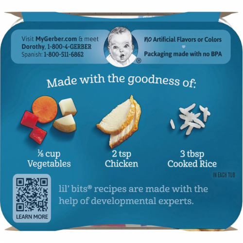 Gerber Roasted Vegetable & Chicken with Lil' Bits Perspective: top