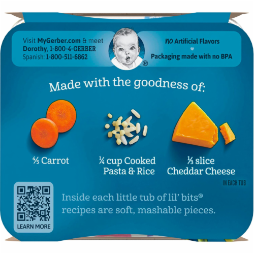 Gerber Mac & Cheese with Lil' Bits Cups 2 Count, 10 oz - Kroger