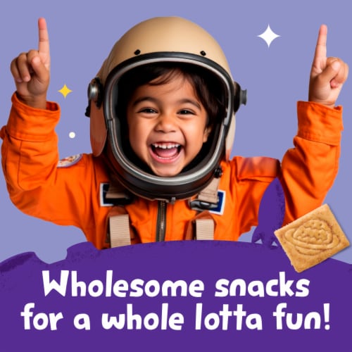 Get'ems from Gerber Pizza Space Crackers Kids Snack Made with Real Veggies & Fruits Iron & Vitamin E Perspective: top