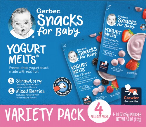 Gerber® Yogurt Melts® Freeze-Dried Yogurt Snacks Perspective: top