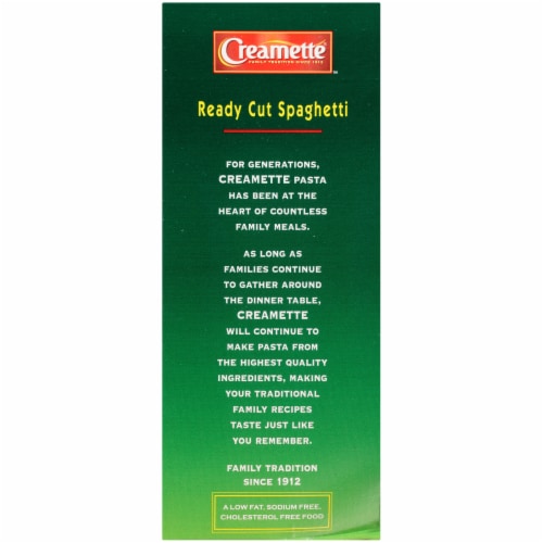 Creamette Ready Cut Spaghetti Perspective: top