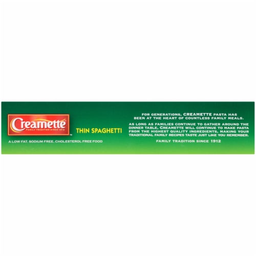 Creamette Thin Spaghetti Perspective: top