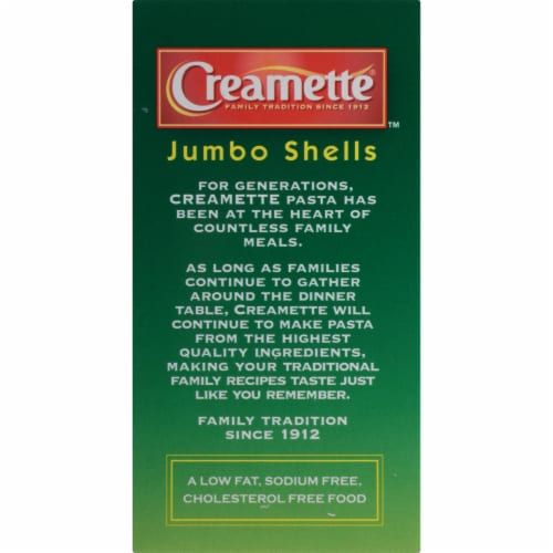 Creamette Jumbo Shells Pasta Perspective: top
