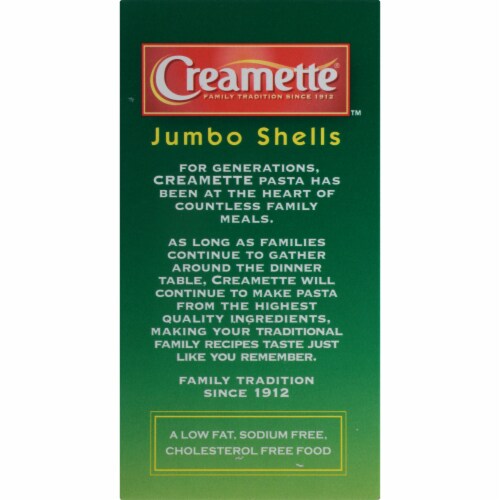 Creamette® Jumbo Shells Pasta Perspective: top