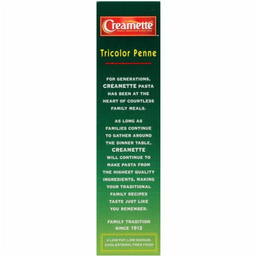 Creamette Tricolor Penne Pasta Perspective: top