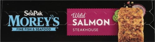 SeaPak Morey’s Steakhouse Grill Wild Salmon Perspective: top