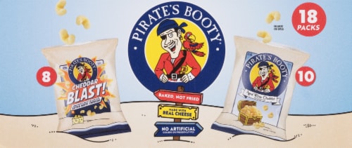 Pirate's Booty Assorted Cheddar Snacks Perspective: top