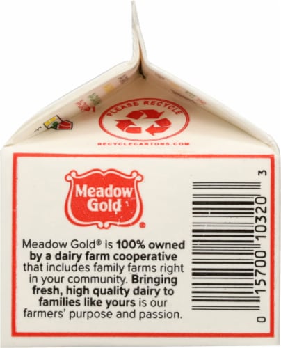 Meadow Gold Cultured 1% Lowfat Buttermilk Perspective: top