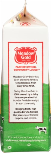 Meadow Gold Cultured 1% Lowfat Buttermilk Perspective: top
