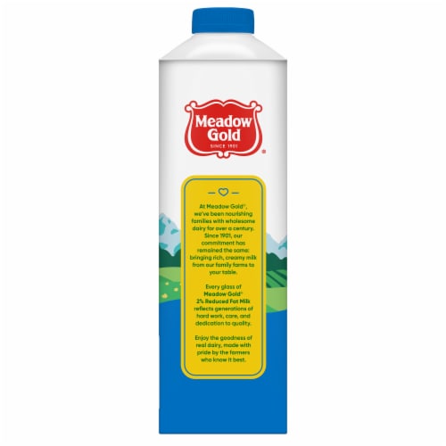 Meadow Gold Ultra-Pasteurized 2% Reduced Fat Milk Perspective: top