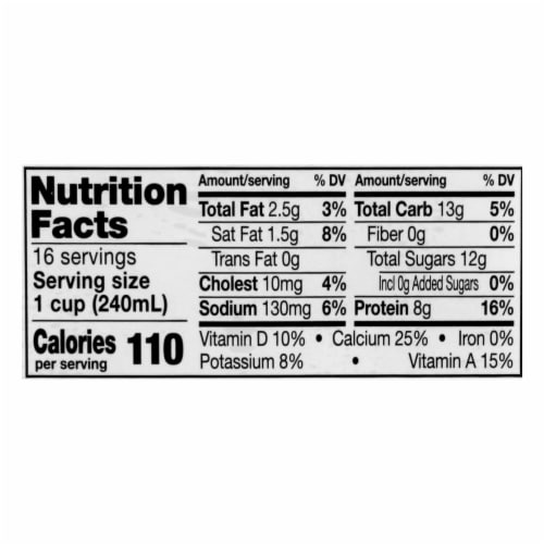 Meadow Gold 1% Lowfat Milk Perspective: top
