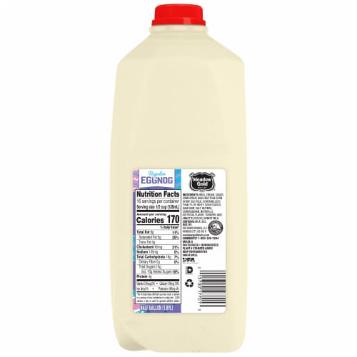 Meadow Gold Regular Eggnog Perspective: top