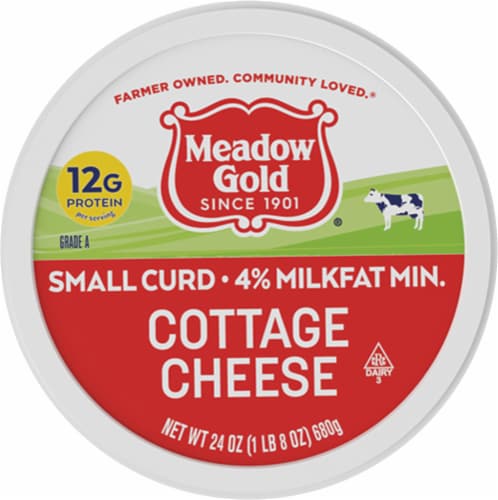 Meadow Gold Small Curd Cottage Cheese Perspective: top