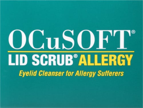 OCuSOFT® Lid Scrub Allergy Eyelid Cleanser Pads Perspective: top