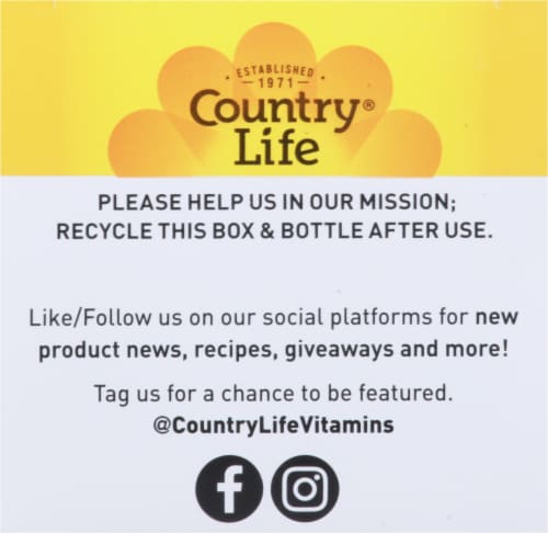 Country Life Core Daily-1 Men's Multivitamin Tablets Perspective: top