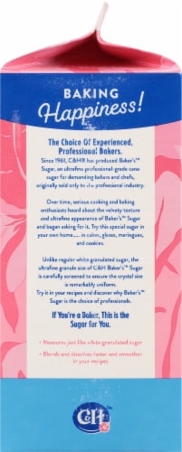 C&H Pure Cane Ultrafine Granulated Baker's Sugar Perspective: top