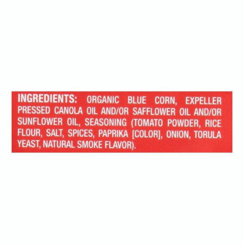 Garden of Eatin' Red Hot Blues Tortilla Chips 10 OZ Perspective: top