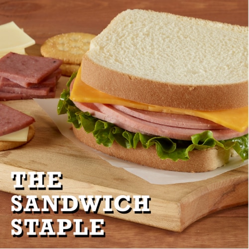 Beef Bologna Sliced Deli-Style Lunch Meat Perspective: top