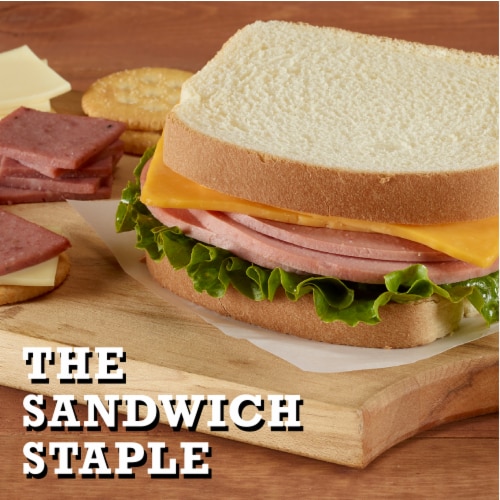 Classic Bologna Sliced Deli-Style Lunch Meat Perspective: top