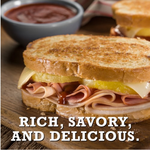 Premium Deli Smoked Ham Lunch Meat Perspective: top