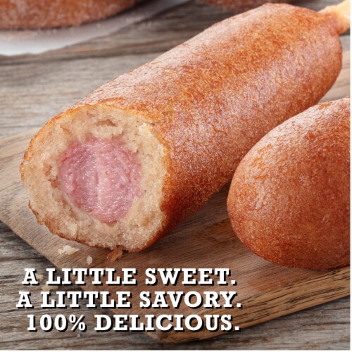 Old Fashioned Cake Donut Dogs Frozen Snacks Perspective: top