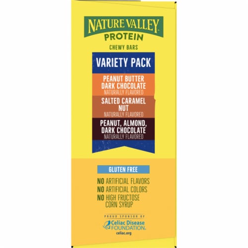 Nature Valley Variety Pack Chewy Protein Granola Bars Lunch Box Snacks Perspective: top